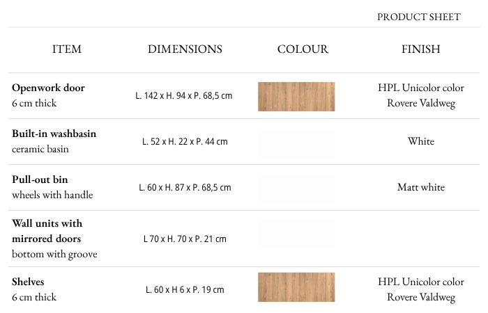 finishes and technical specifications wash 04
